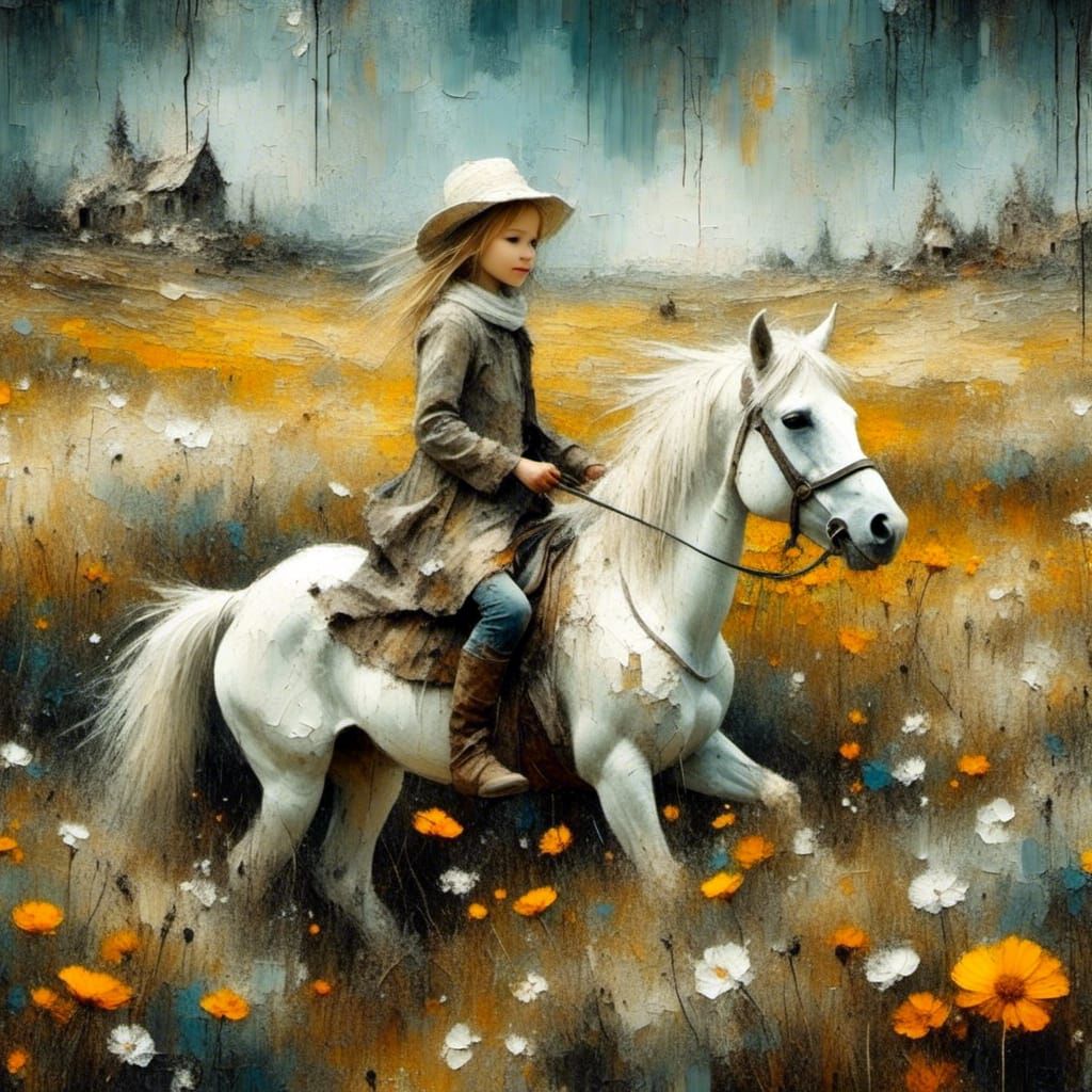 Digital art. Line art mixed with watercolor. Art by hieronym...