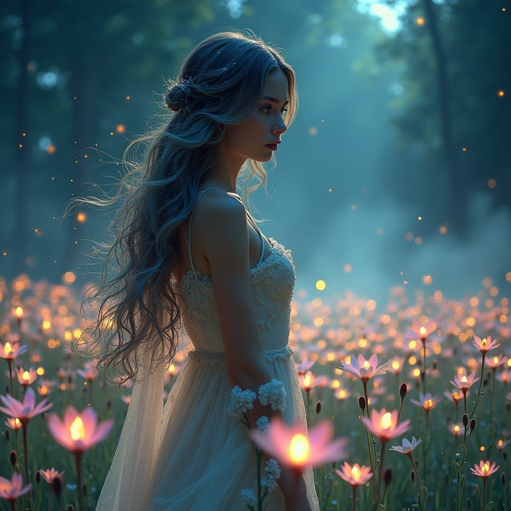 Cosmic Goddess in Bloom