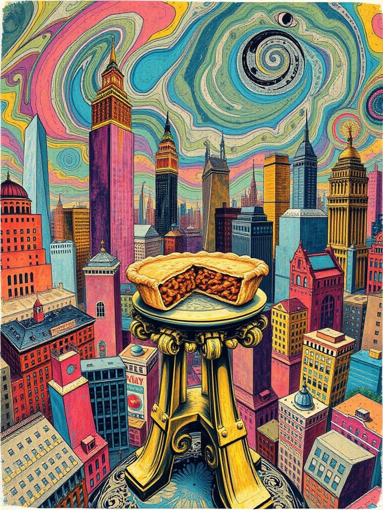 Edible Cityscape of Philadelphia in Vibrant Colors