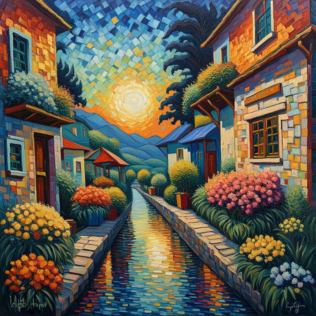 Eligh Toadd's Whacky World: An Impasto Oil Painting