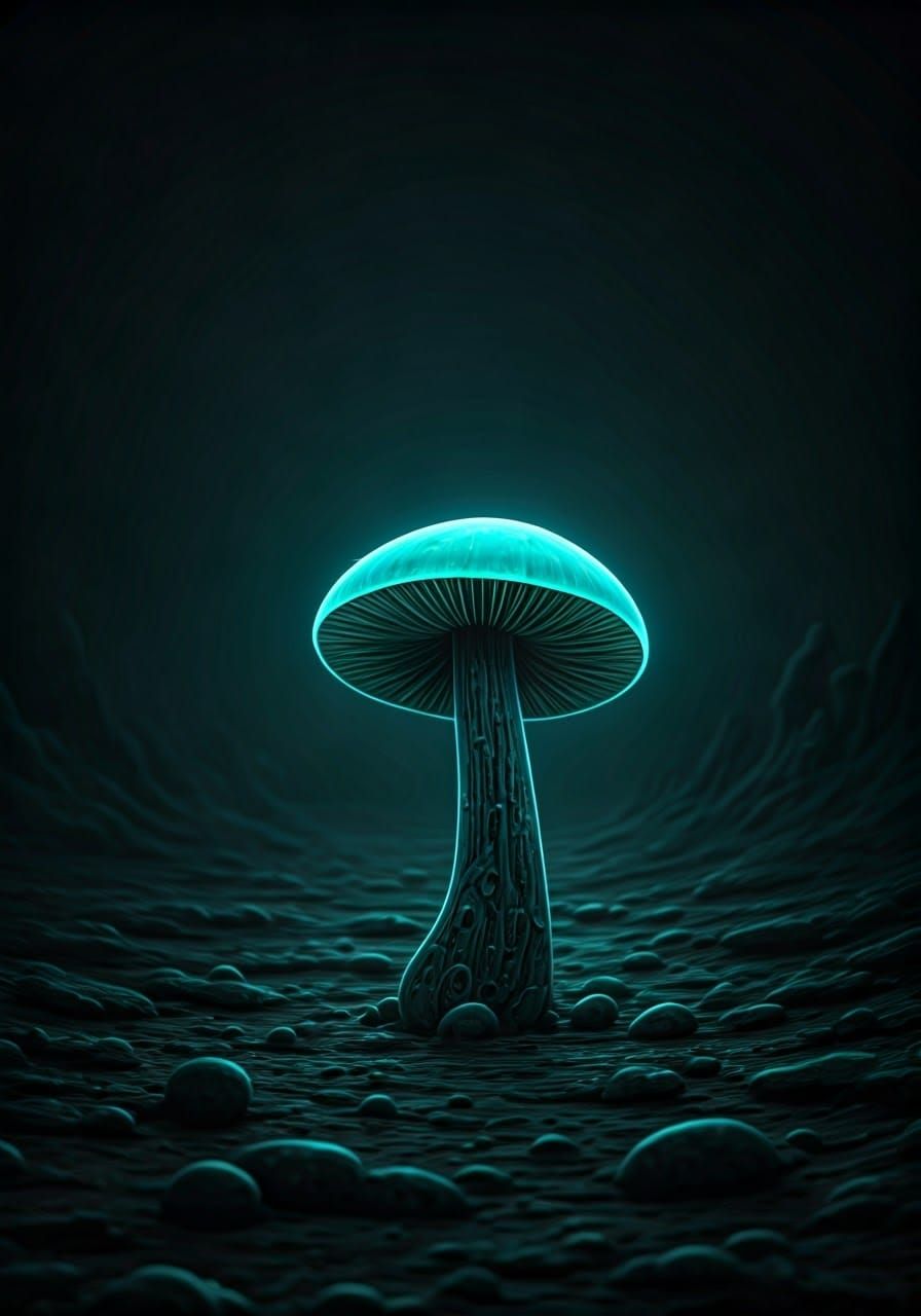 Fluorescent mushroom