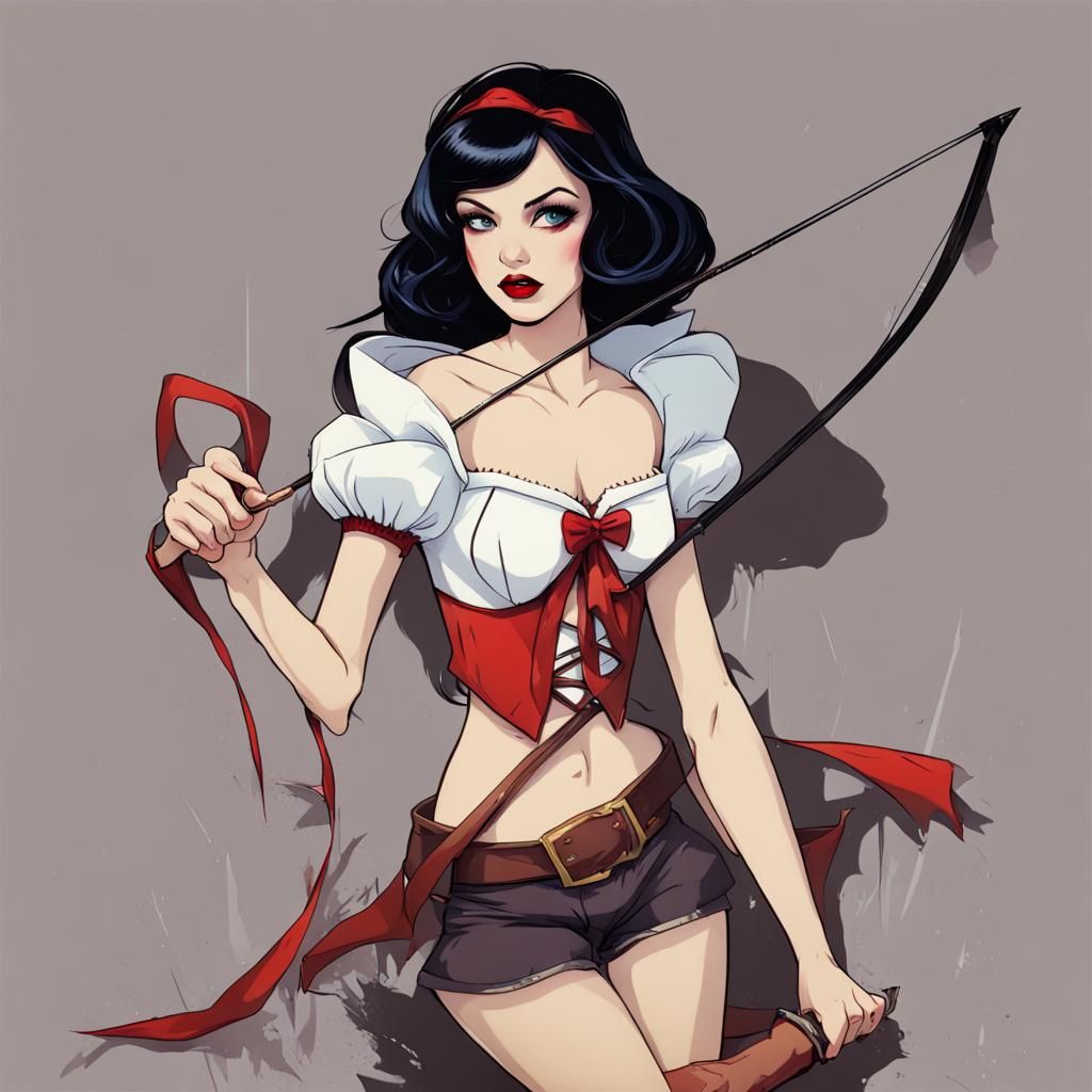 Snow White Vampire Slayer with Bow