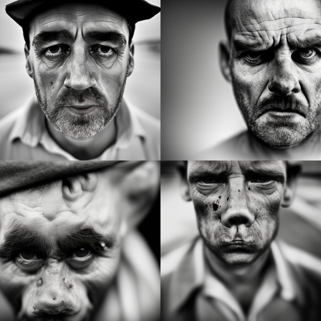 Mafia Pig Portrait in Black and White