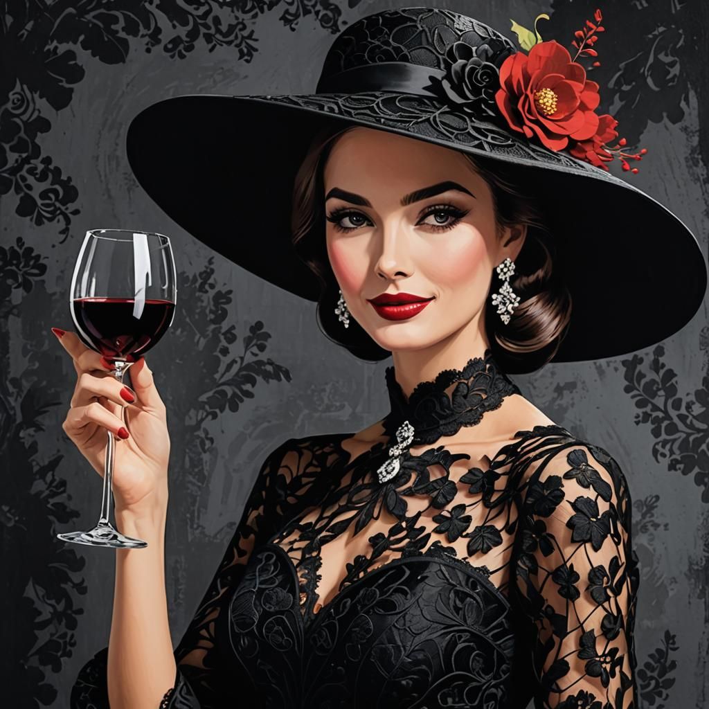 Stylish Lady in Pop Art Magazine Cover