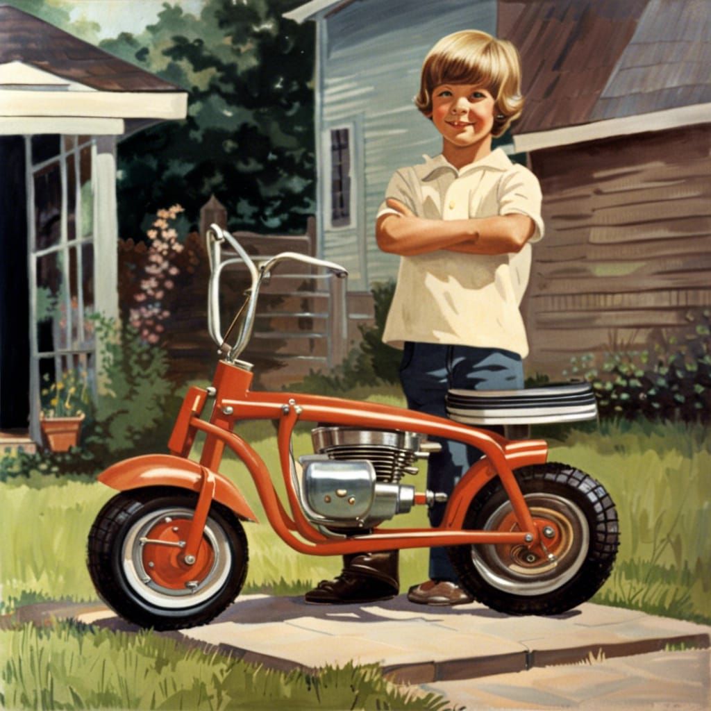 1960s Minibike: A Boy's Dream Birthday Gift