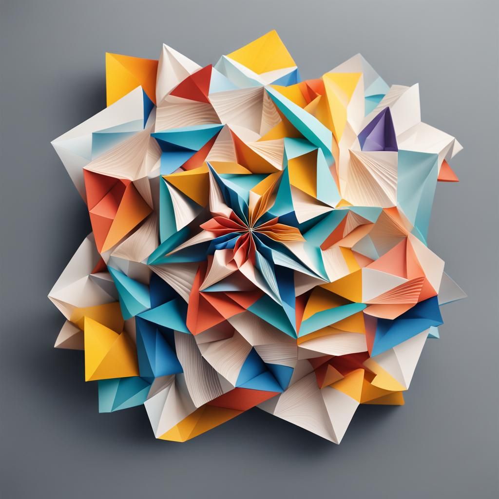 Origami Optical Illusion Inspired by World Wonders