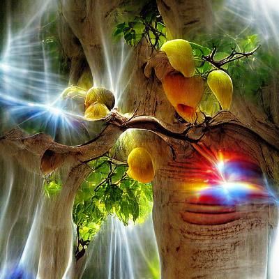Trees Bathed in Light Represent Wisdom