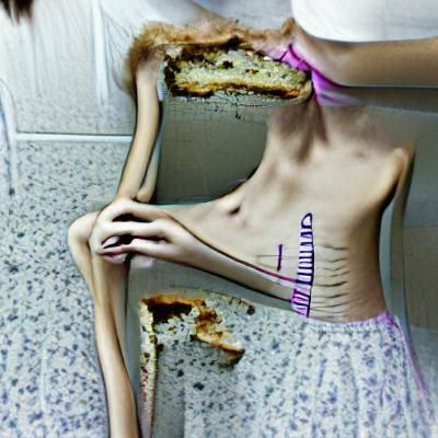Conceptual AI Image of Anorexia