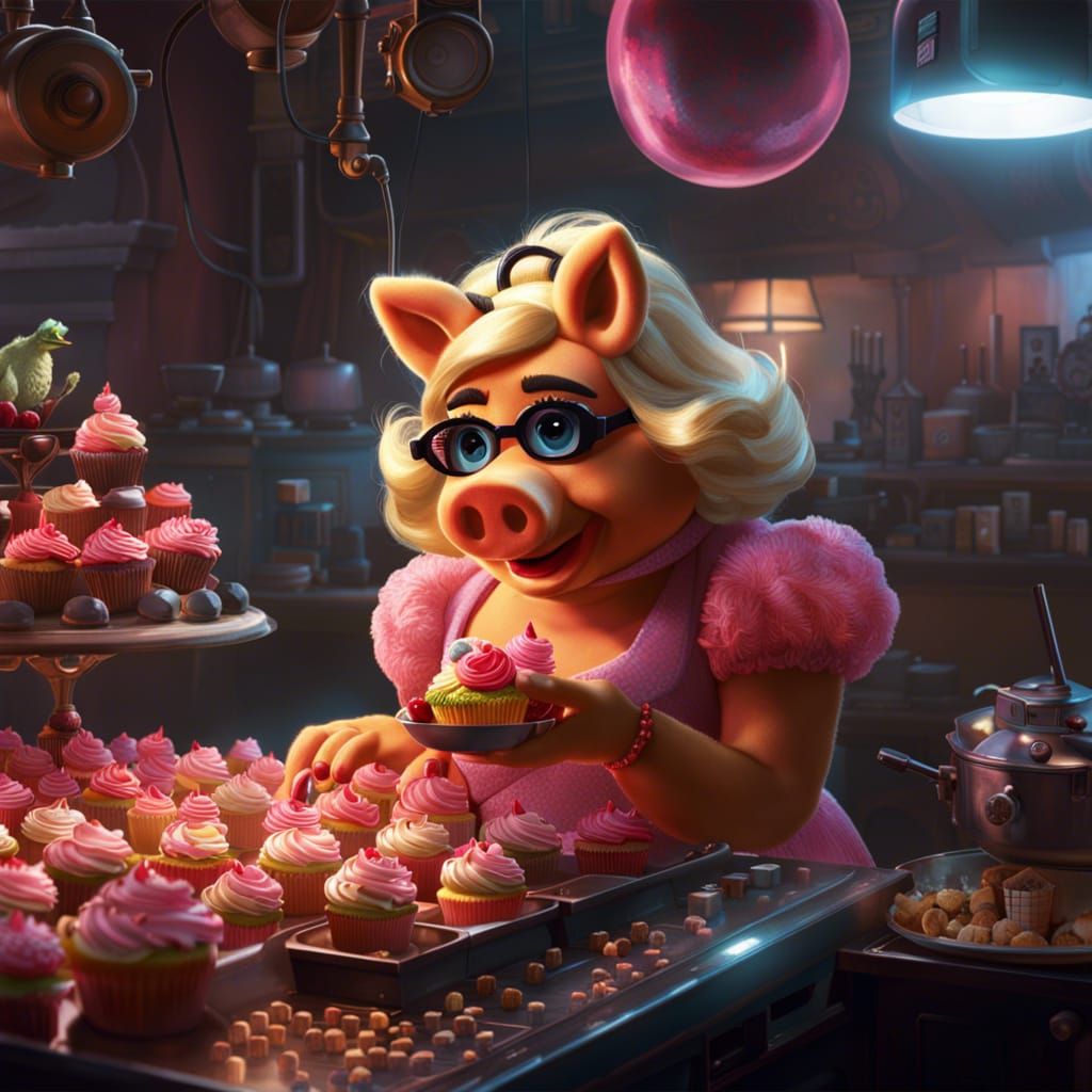 Miss piggy making some cookie for you 🥰😍