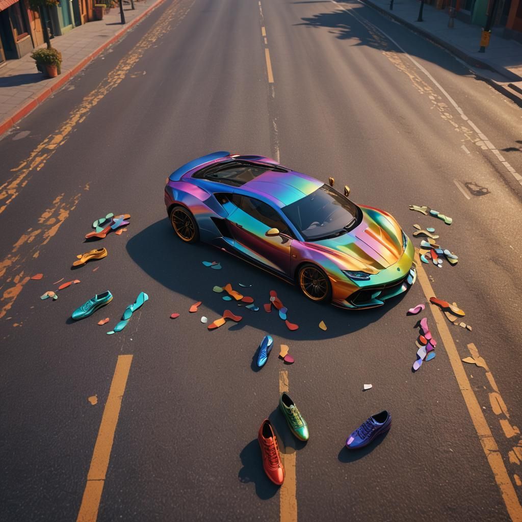 Shoe Supercar: Dreamlike Fantasy Vehicle