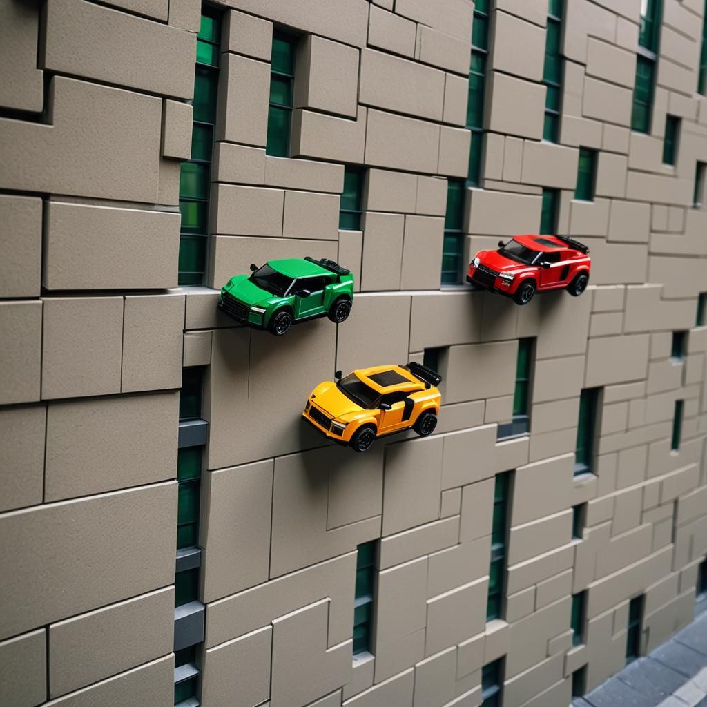 Lego Car Photography on Wall Street