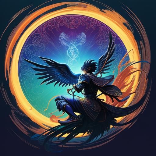 Mystical Tarot Reader in Anime Style Car