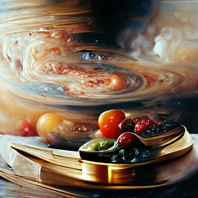 Philosophical Oil Painting: Life, the Universe, Everything