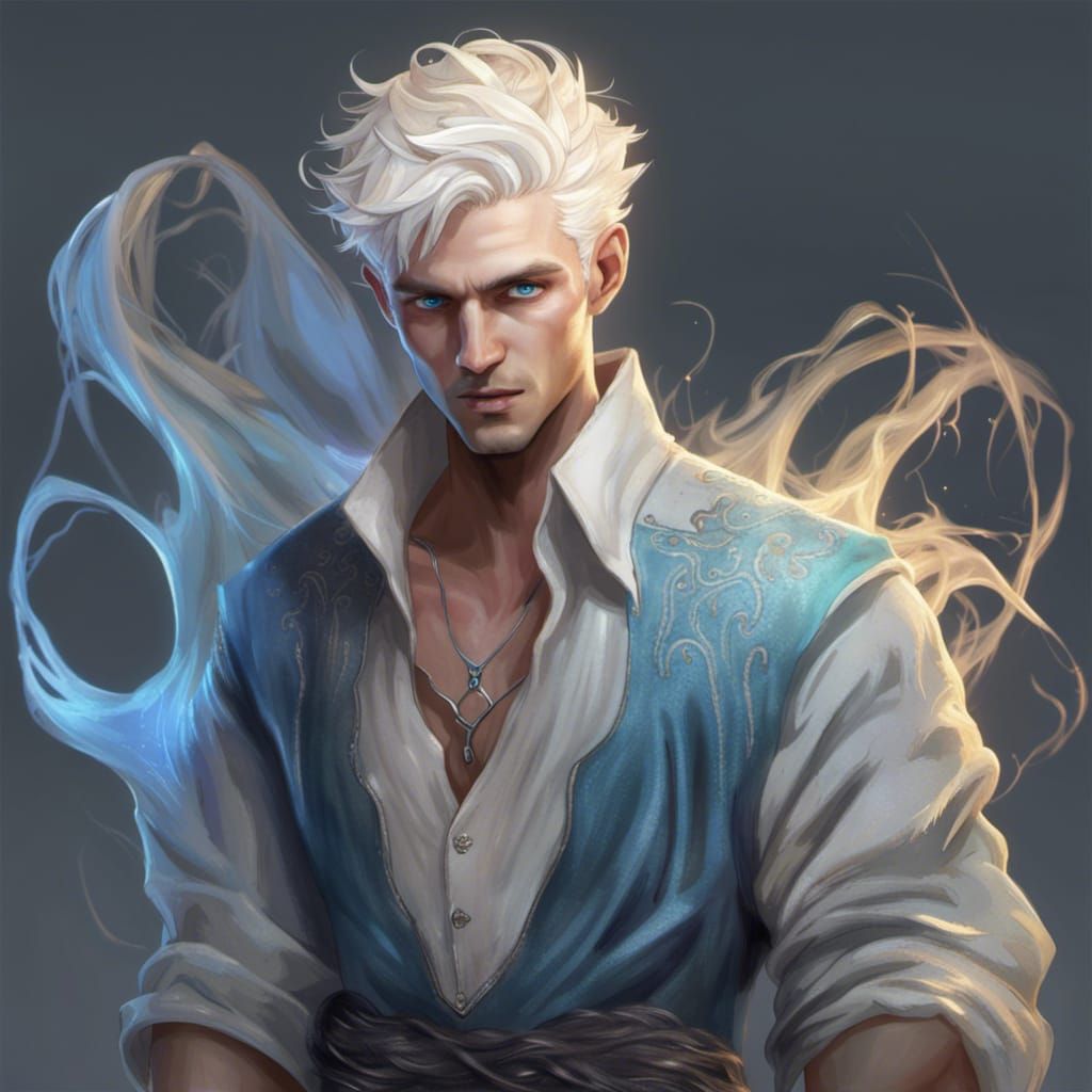 Fantasy Man with Middle Eastern Clothing