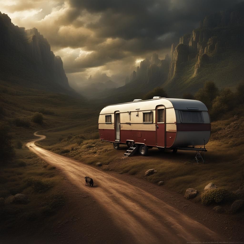 Detailed Matte Painting of Missed Caravan