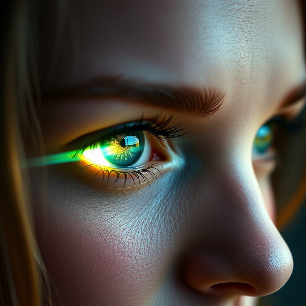 The Light of Heaven Shines in Her Eyes