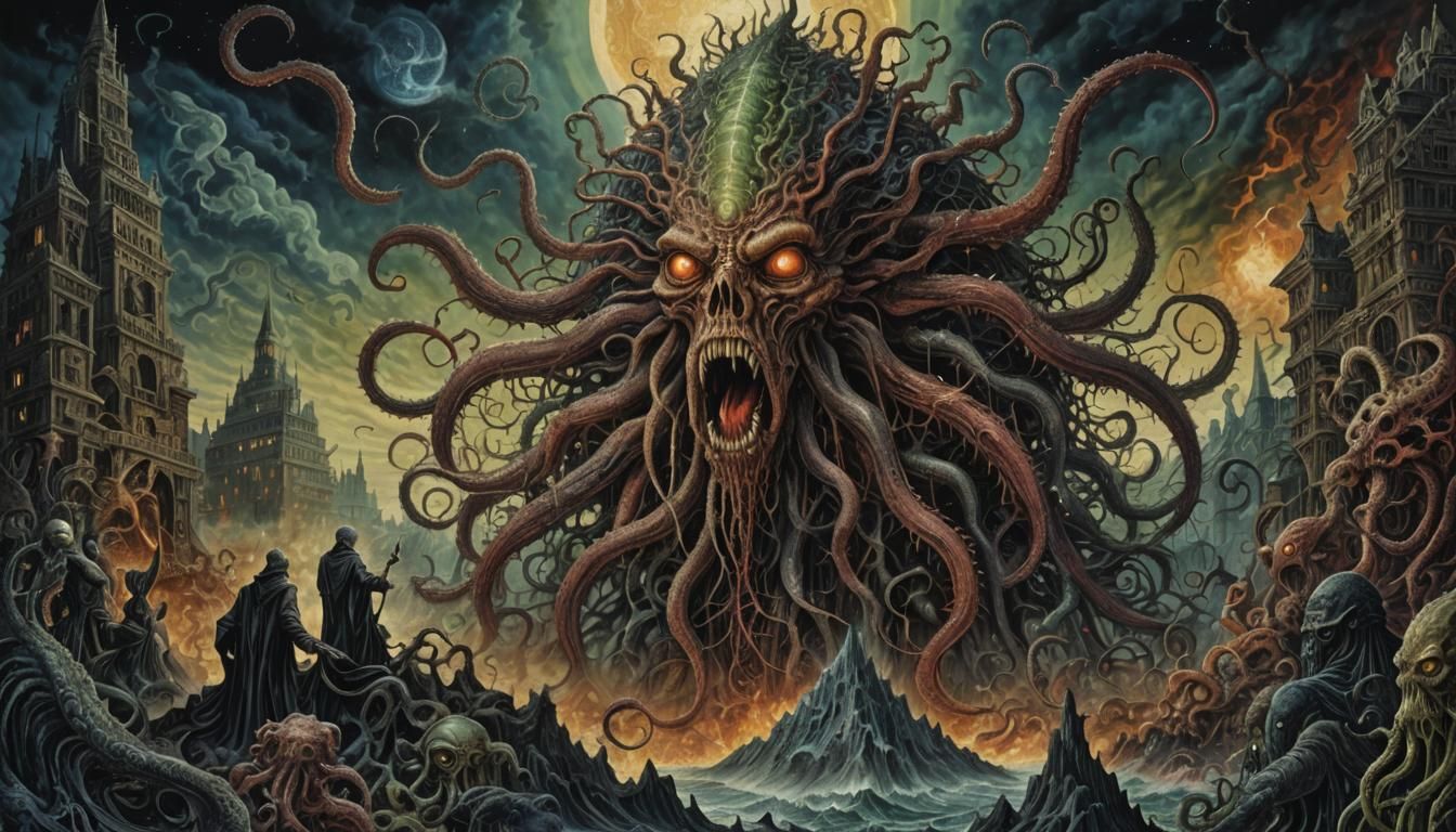 Crawling Chaos: Nyarlathotep in Lovecraftian Horror Style