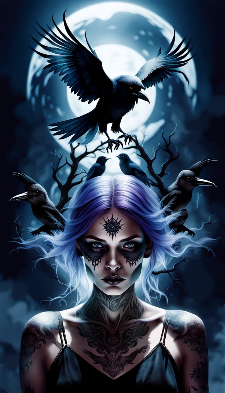 Dark Enchantress Commands the Frame in Hyper-Realistic HDR