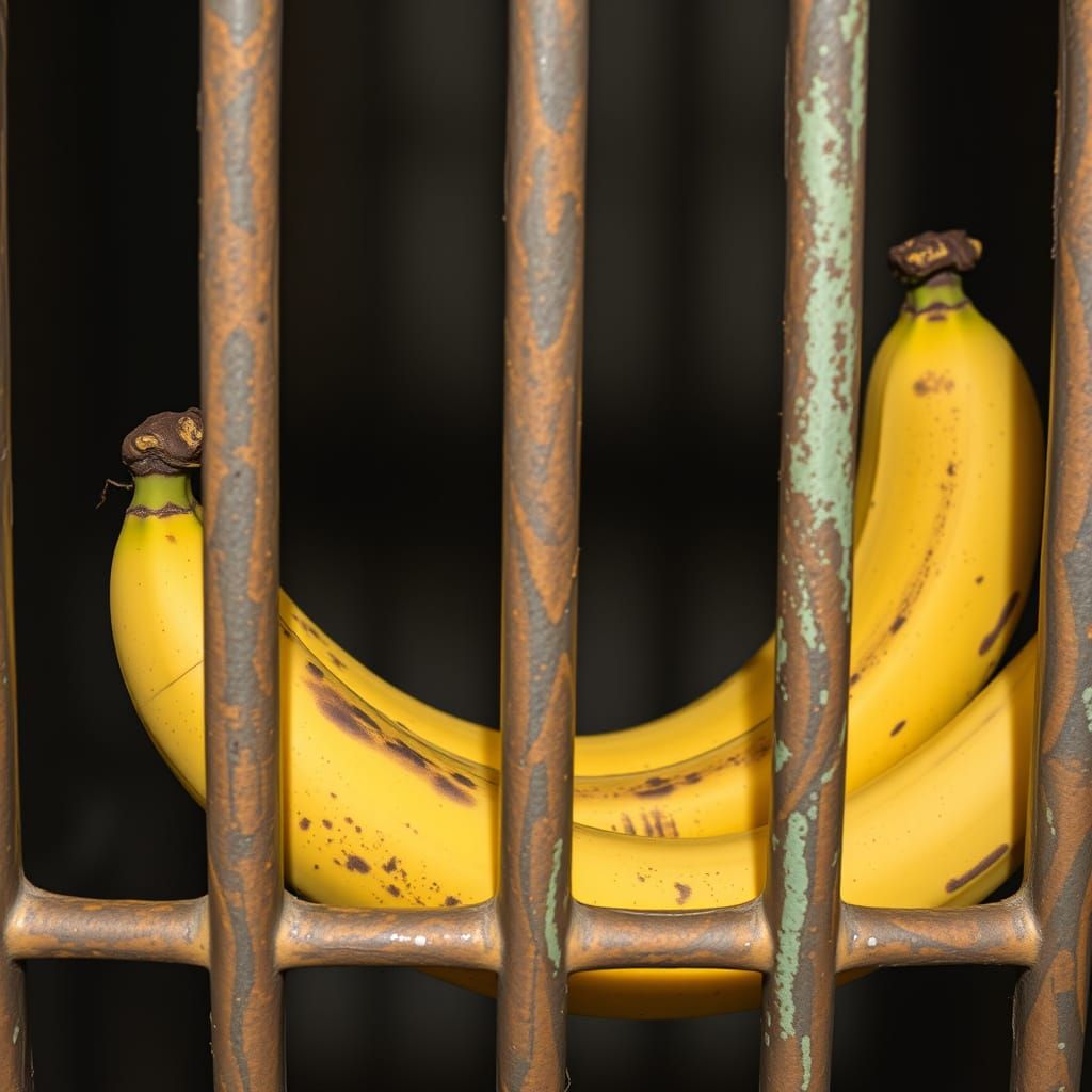 Banana Behind Bars: A Humorous Jail Scene