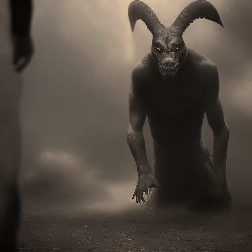 Menacing Demon Generated By AI