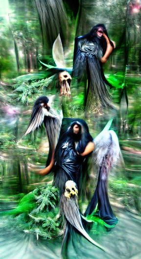 Ethereal Death Reaper in Fantasy Forest