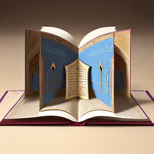 Pop-Up Passover Haggadah Book Illustration