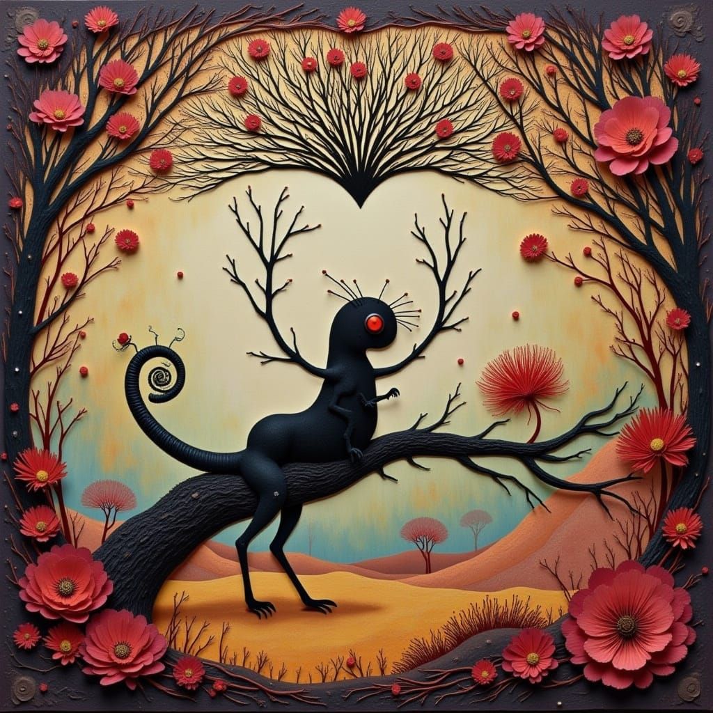 Whimsical Paper Cutouts Inspired by Cicada Songs