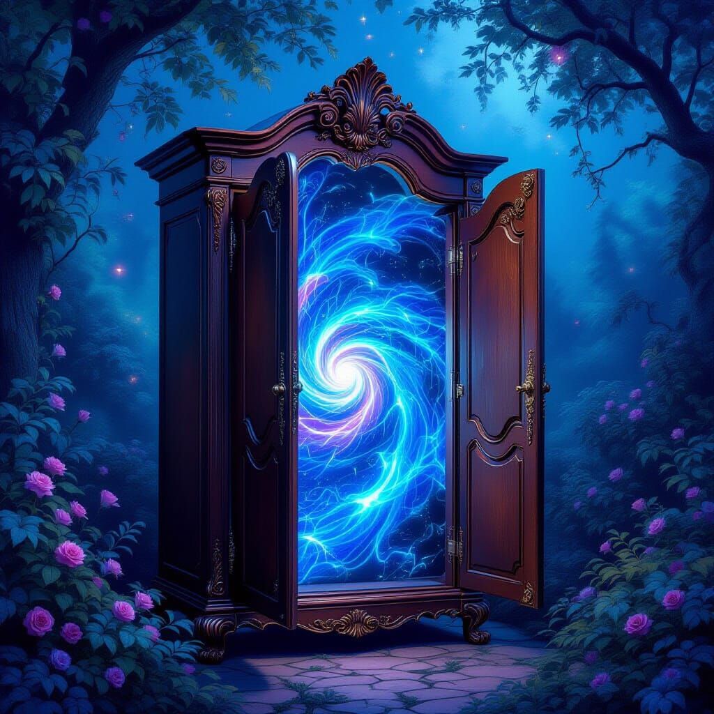 Magical Wardrobe Portal to Enchanting Realm