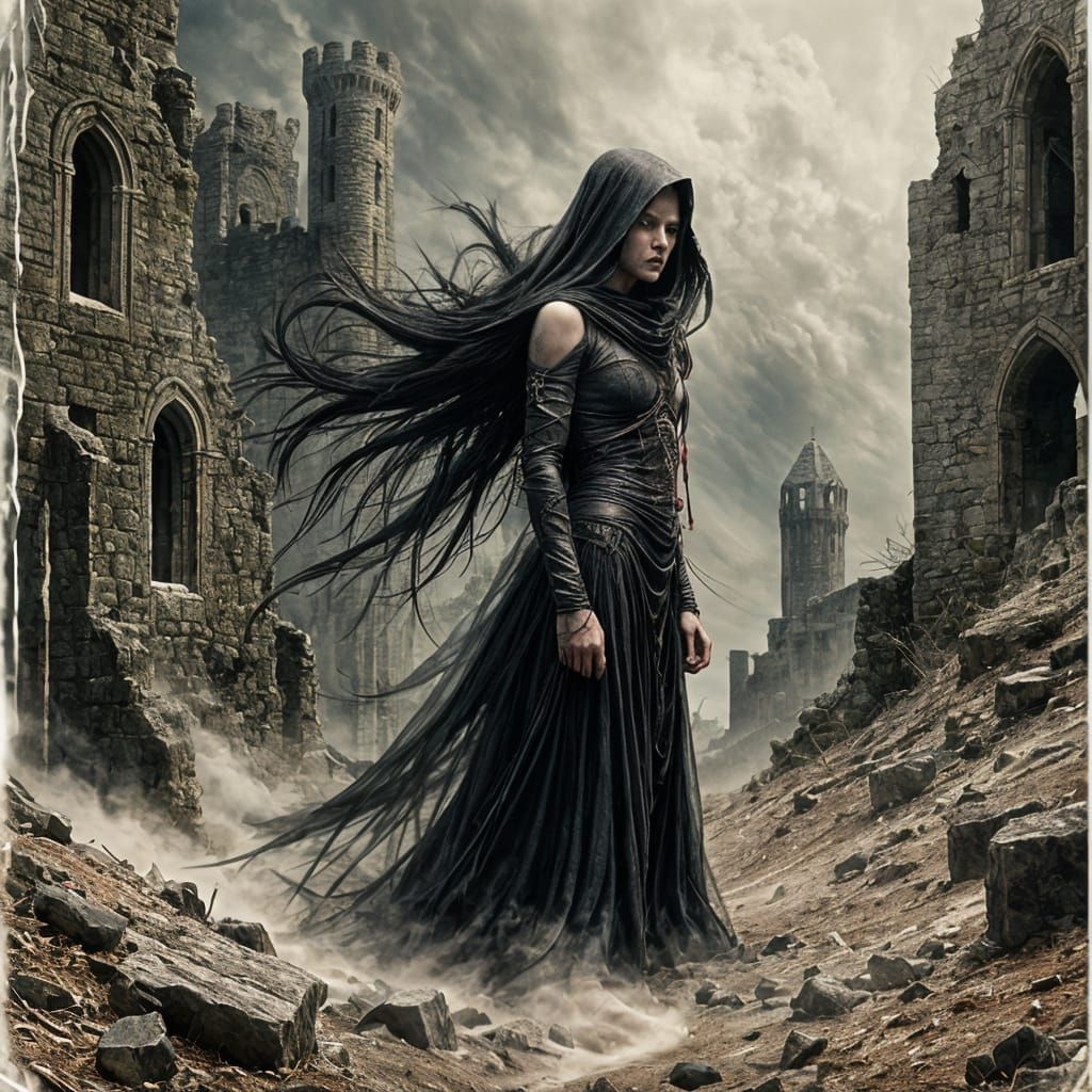 Mysterious Banshee Laments in Abandoned Cliffside Castle