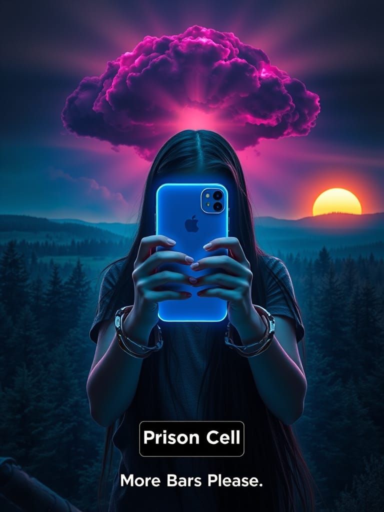 Surreal Scene of Confinement in Hyper-Realistic Style