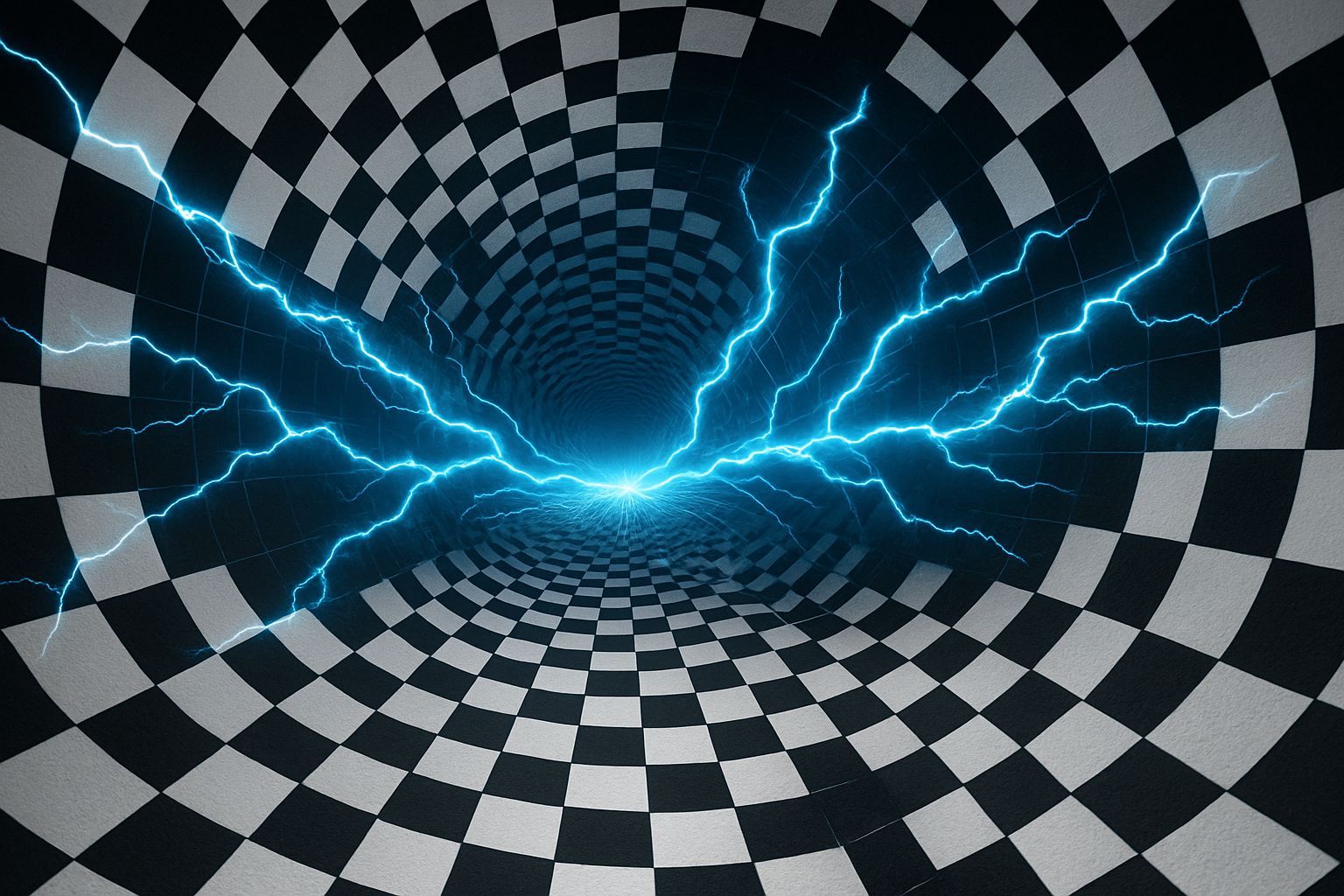 Geometric Tunnel with Electric Lightning