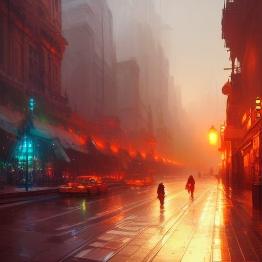 Hyperdetailed Cityscape Concept Art in 8K Resolution