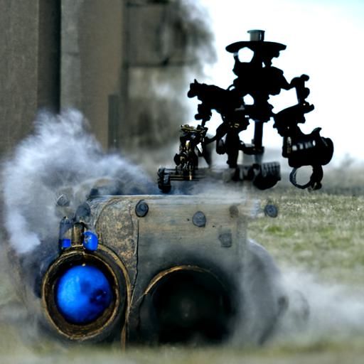 Blue and Grey Armored Soldiers Fight Zombies