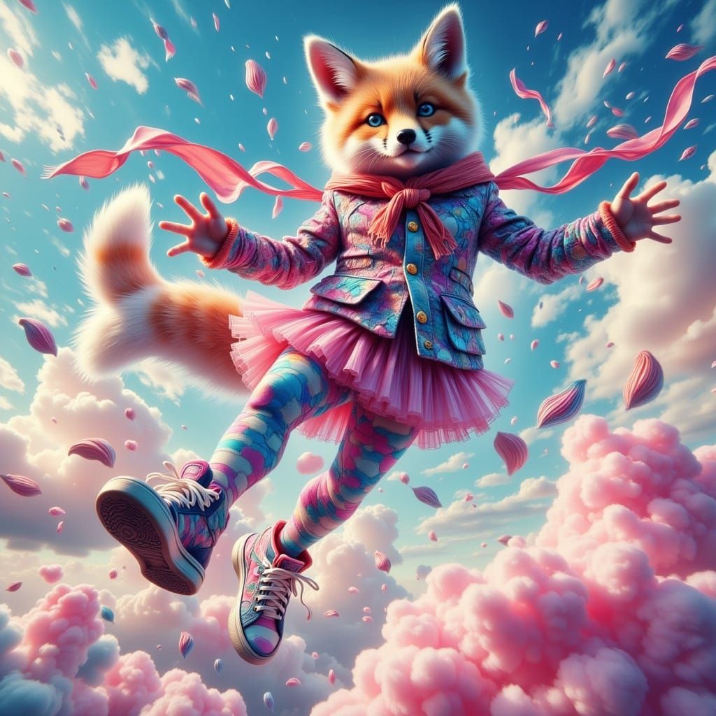 Skyfox Courier in Pulp Comic Aesthetic