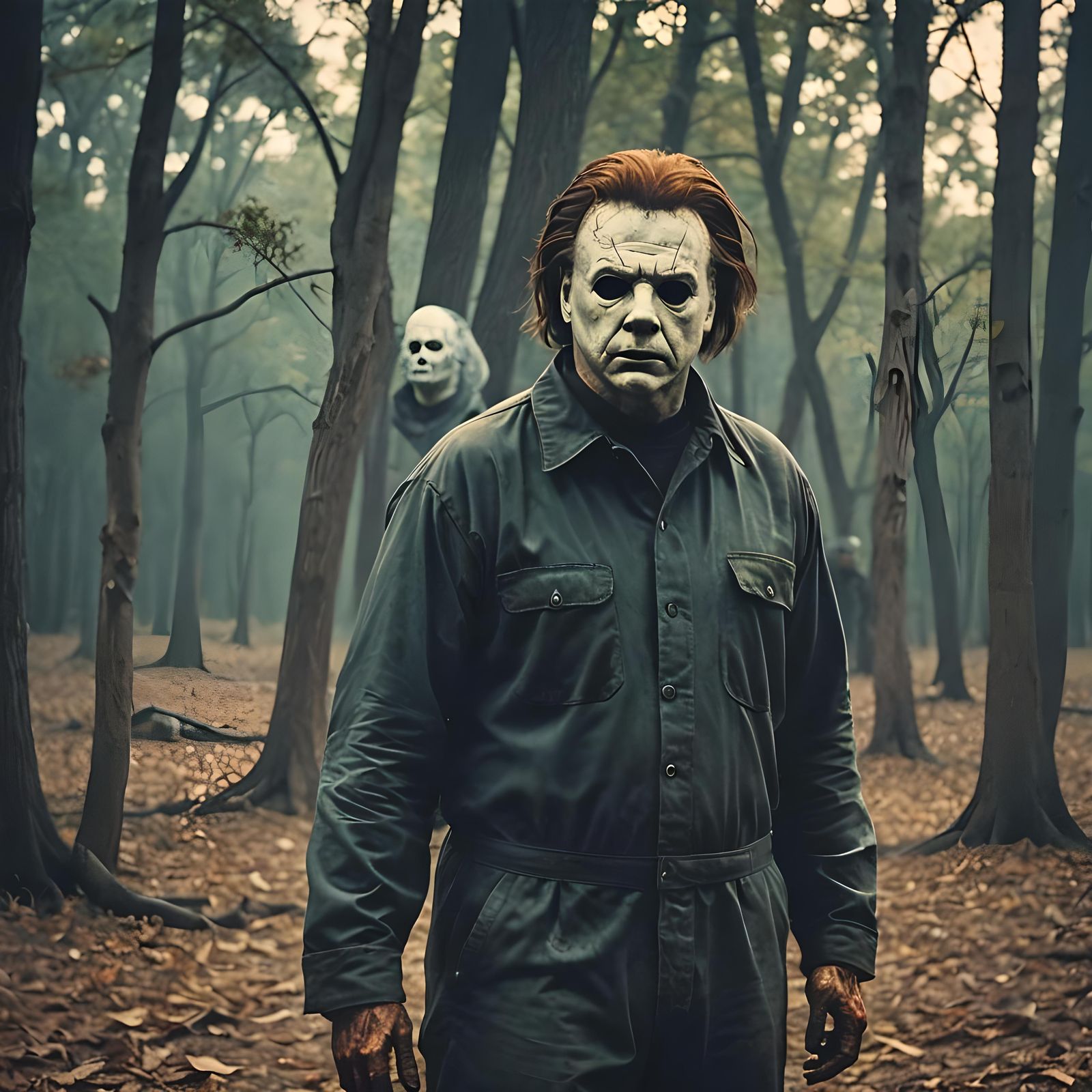 Dramatic Film Still of Michael Myers