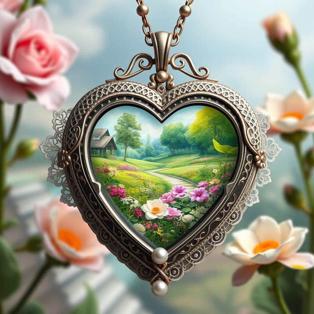 Locket Reveals Lush Impressionistic Garden