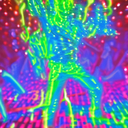 Spectral Ghost of Michael Jackson in Neon Holographic Light