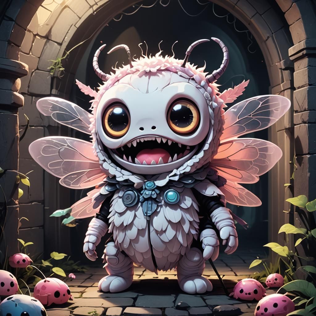 Cute Horror Insect Breaking Through Oblivion