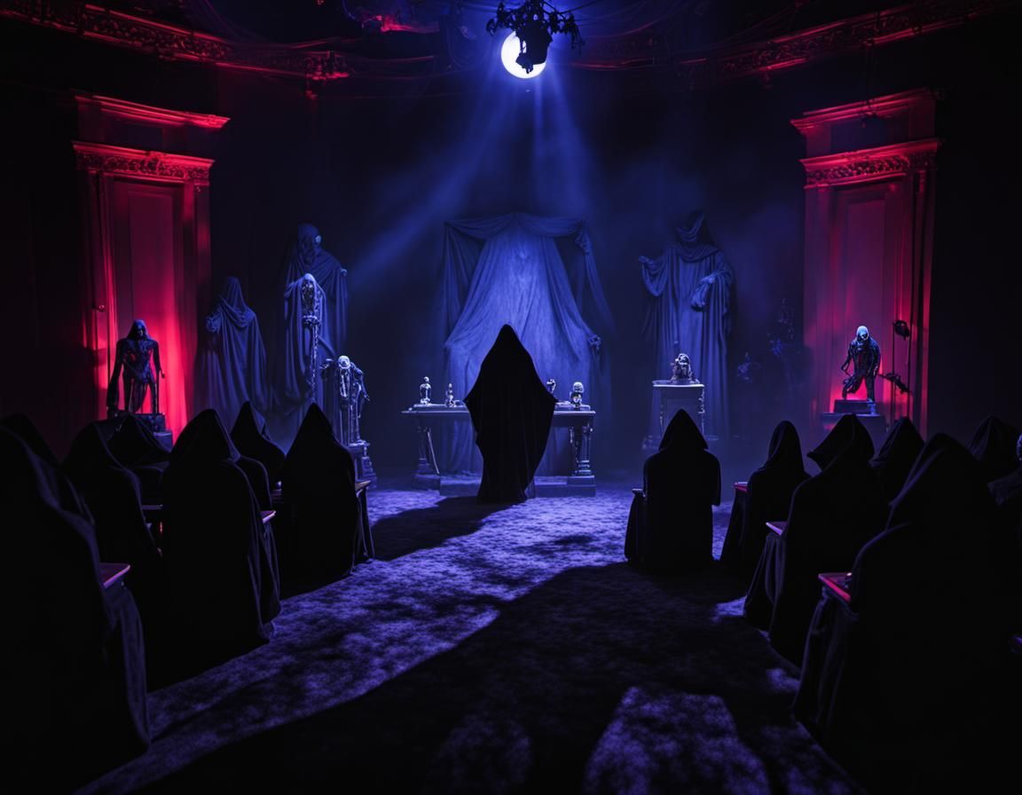 Grim Reaper Award Show in Gothic Horror Style