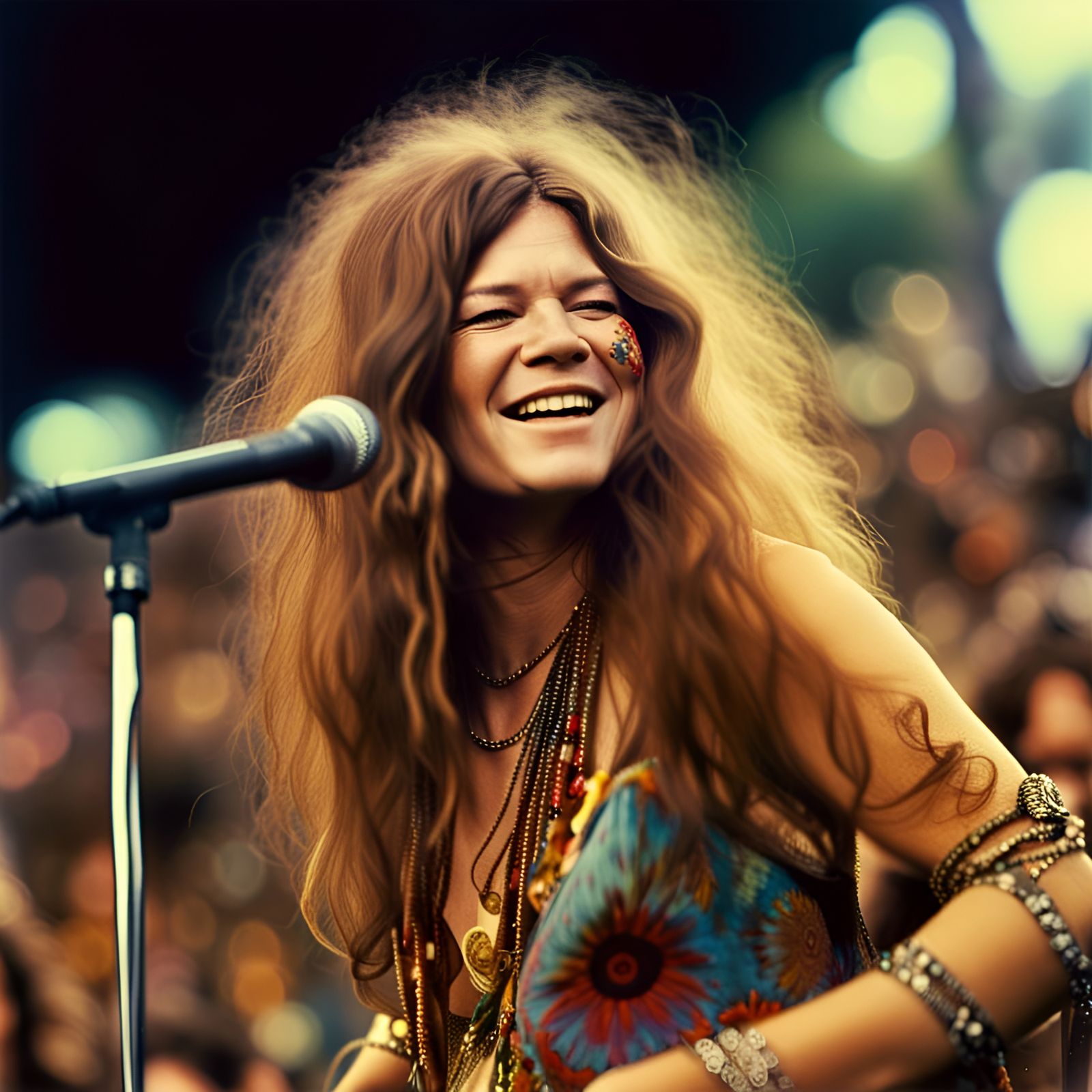 Stunning Janis Joplin performing during Woodstock ‘69 🎶