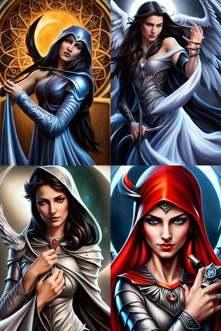 Fantasy Art: Mythical Figure in Ethereal Landscape