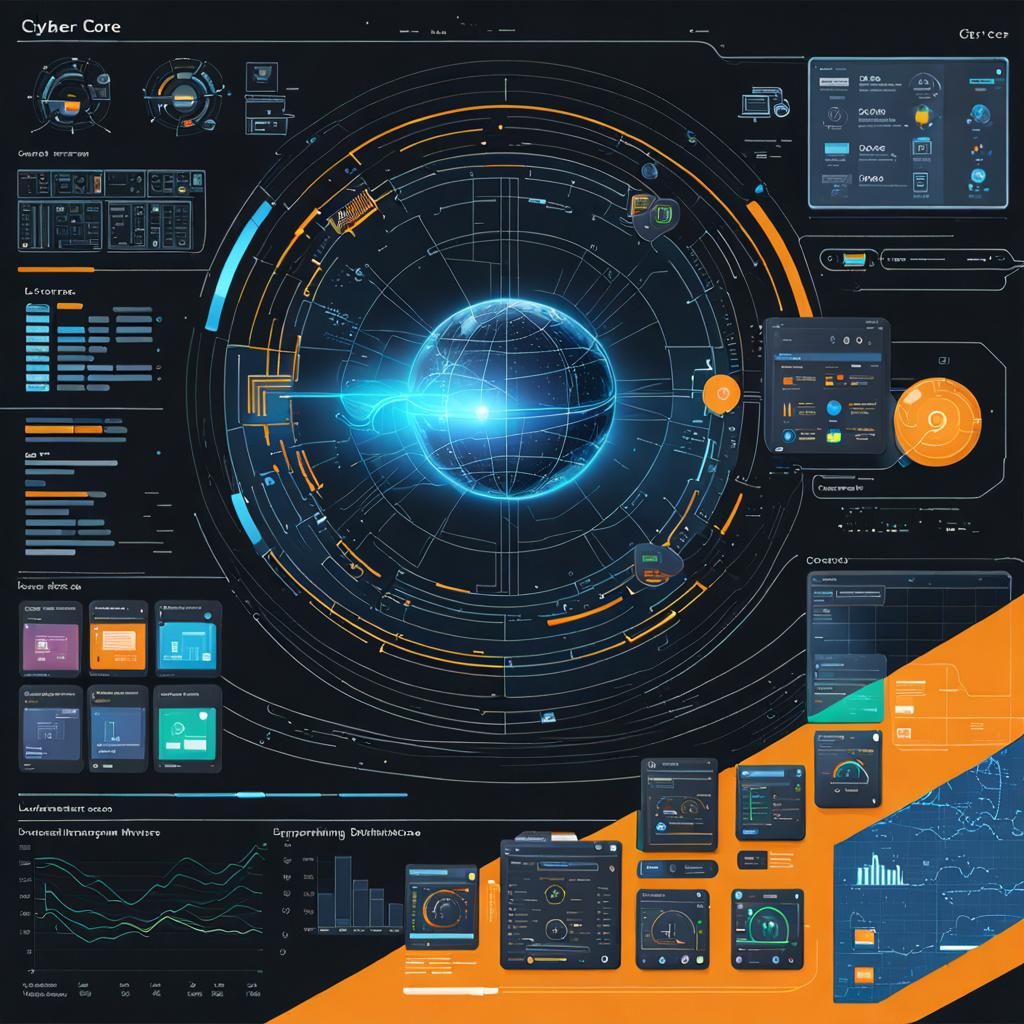 Cyber Core Interface with LCARS GUI