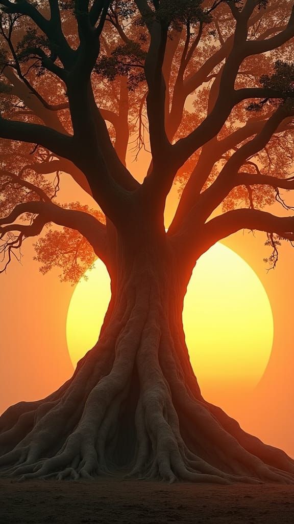 Epic Sunrise Tree: Tenacious Foundation, Golden Glow