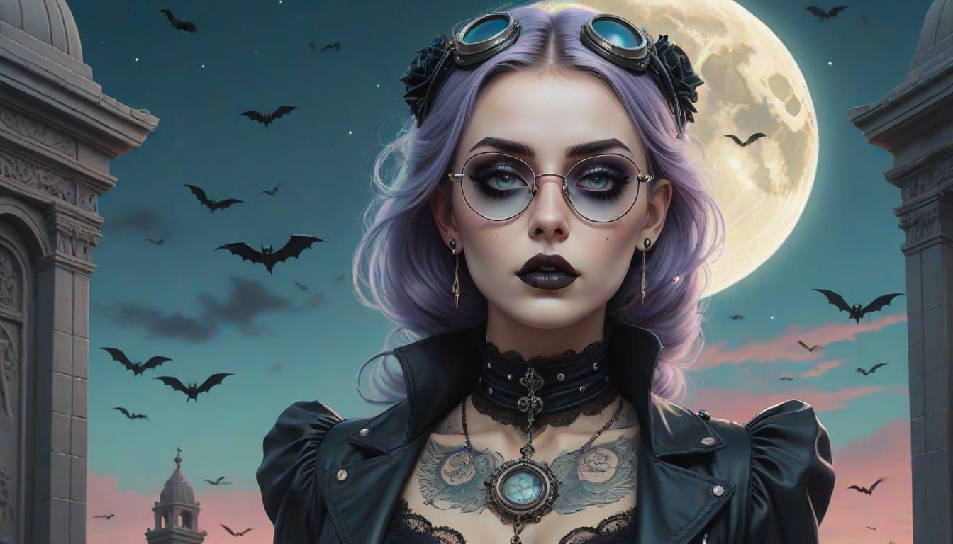 Gothic Goddess of the Night Sky