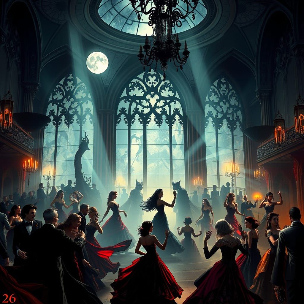 Haunted New Year's Eve Ball with Vampires and Werewolves
