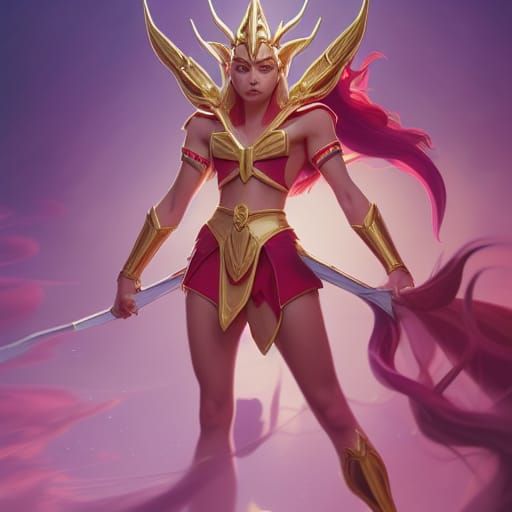 Hyperrealistic She-Ra Princess of Power Concept Art