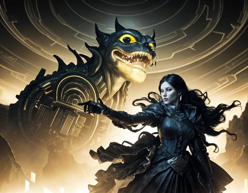 Eldritch Life Emergence in Wes Anderson Cubist Style