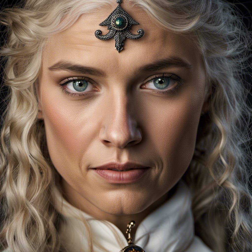 Elegant Portrait of a Queen with Soft Bokeh