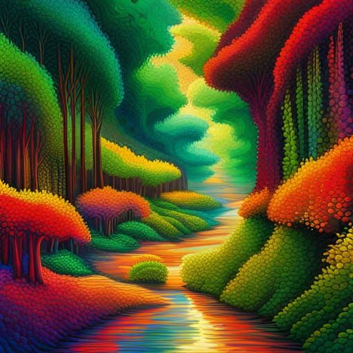 Magical Cannabis Garden in Moroccan Mosaic Style