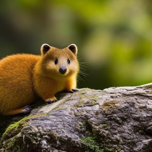 Quokka in Natural Habitat: Australian Impressionism